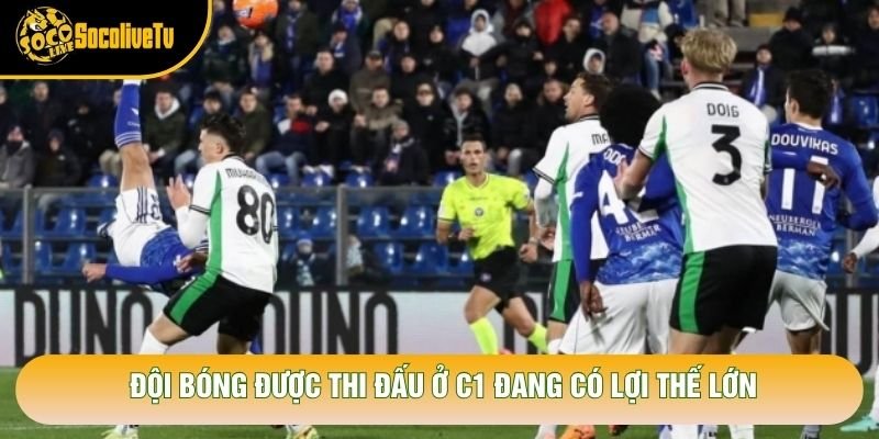 Đội bóng được thi đấu ở C1 đang có lợi thế lớn